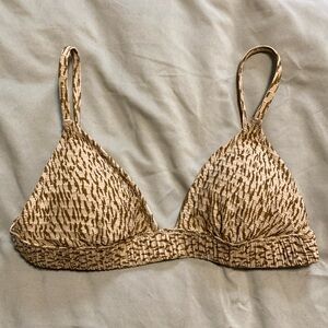 Aerie animal print triangle swim top
